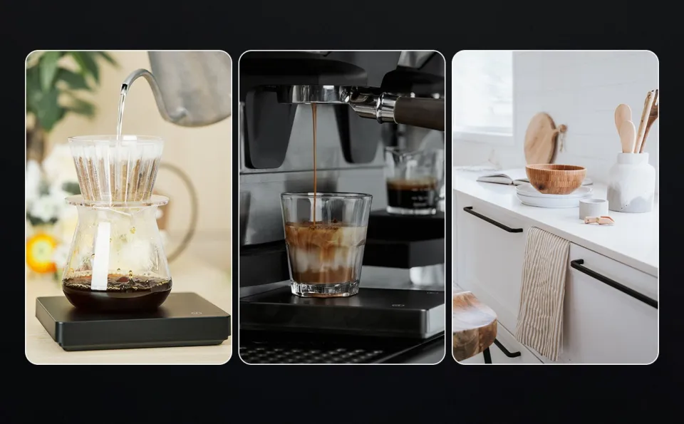 DIGITAL COFFEE SCALE Espresso scale with timer SearchPean Mini Smart  Kitchen NEW