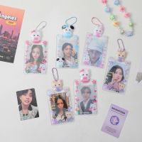 Korea 3 inci lengan tempat kartu lucu PVC kartun gadis tampilan foto liontin bintang mengejar Album tas kartu