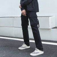 CODyx648 Plain color High quality male casual long Loose Cargo pants