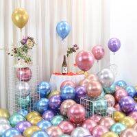 [A Great]12นิ้วสีสันเมทัลลิก MetalLatex บอลลูนสำหรับงานแต่งงานวันเกิด Baby ShowerNew Year Party Decorations