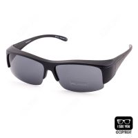 ✷ส่งฟรี แว่นครอบกันแดดแบบสวมทับแว่นสายตา CU2 Fit Over Polarized 026 BlackGray เลนส์โพลาไรซ์✷