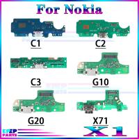 1 Pce USB ชาร์จพอร์ตแจ็คเชื่อมต่อเชื่อมต่อสายยืดหยุ่นสําหรับ Nokia C1 C2 C3 G10 G20 X71 โมดูลบอร์ดชาร์จ