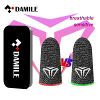 DAMILE Gaming Finger Sleeve ปลายนิ้วระบายอากาศสำหรับ PUBG เกมมือถือ Touch Screen Finger Cots Cover Sensitive Mobile Touch