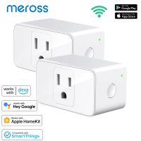 Meross HomeKit Smart Plug Mini WiFi Socket US Version App Remote Voice Control Support Alexa Google Assistant SmartThings Ratchets Sockets