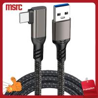 MSRC สนับศอก ชาร์จได้อย่างรวดเร็ว สำหรับเควส1/2 สายเคเบิล USB 3.2 Gen 2 สายเชื่อมต่อ VR USB Type A ถึง Type-C 10กิกะบิต