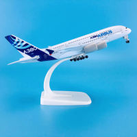 KKBaza ขายร้อนสังกะสี Ally วัสดุ1:400 18.7ซม. ล้อเครื่องบิน Aircrafts Airbus A380 House สีเครื่องบินเดิม Modelq11