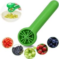 Grape Tomato Cherry Strawberry Cutter  Green Multifunctional Vegetable And Fruit Cutter  No Blade  Creative Kids Supplies Graters  Peelers Slicers