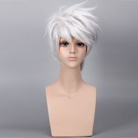 Anime Hatake Headband Wig Cosplay Short Hair Halloween Party Wigs