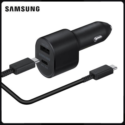 แท่นชาร์จผนังเร่ง2พอร์ต Samsung ความเร็วสูงของแท้ที่ชาร์จแบตในรถความเร็ว45W + 15W 2พอร์ต | ที่ชาร์จแบตในรถ Samsung EP-L5300