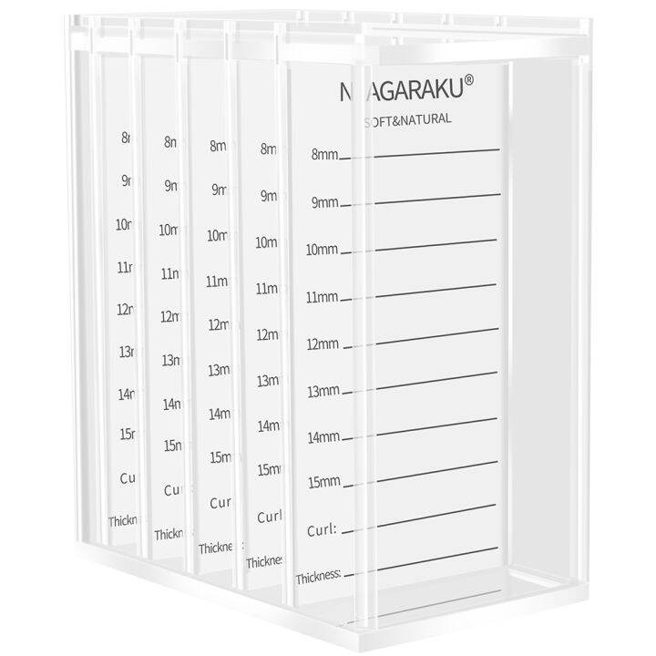 nagaraku-eye-lashes-storage-box-acrylic-false-eyelashes-volume-lash-storage-makeup-tools-case-organizer-5-layers-transparent