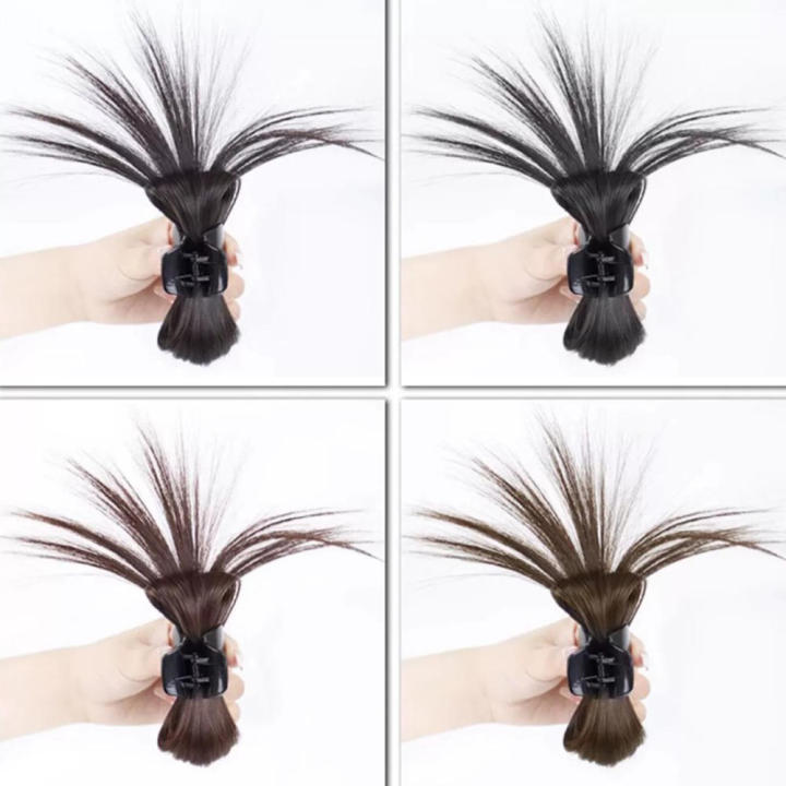 plastic-hair-claw-hair-clip-lazy-meatball-head-feather-shuttlecock-head-women-hair-claw-half-tie-hair-claw