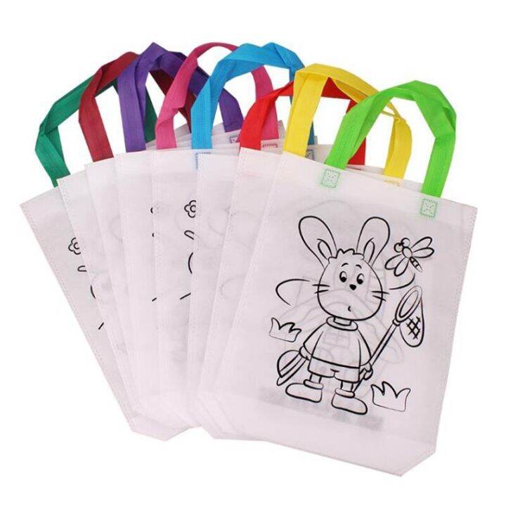 diy-graffiti-bag-with-coloring-markers-handmade-painting-non-woven-bags-for-children-arts-crafts-color-filling-drawing-toy