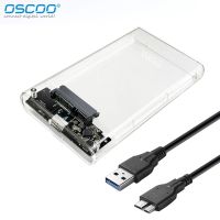 กล่องฮาร์ดไดร์ฟ USB OSCOO 3.0กล่อง HDD 2.5นิ้ว SATA เอสเอสดีอนุกรมพอร์ตกล่องฮาร์ดดิสก์ Wadah HDD Eksternal มือถือ