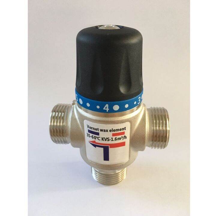 New 3 Way Thermostatic Mixer Valve Dn2025 Femalemale Thread Thermostatic For Solar Water 8008