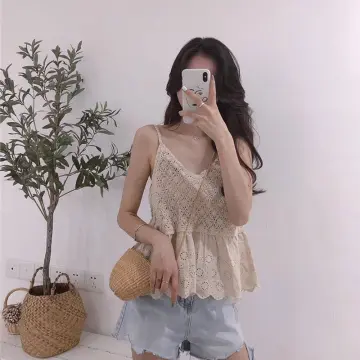 Natalia Crochet Crop Top