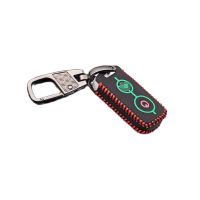 △ 2 Button Luminous Functional Leather Key Chain Cover Case for YAMAHA Aerox 155 NVX155 MVX 55 XMAX300 Nvx QBIX JAUNS Accessories