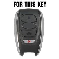 ✌☼☇ AX 4 Button For Subaru BRZ Forester Impreza STi WRX XV Crosstrek Legacy Outback 2015-2018 Silicone Remote Key Case Shell Cover