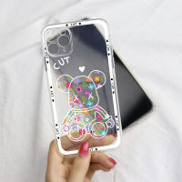 KOSLAM เคสสำหรับ Apple iPhone มือถือลายหมีและแมวน่ารักโปร่งใสกันกระแทก15 15 Pro 15 Plus 15 UItra 14 Pro 14 Plus14 14 13 12 11 Pro Max 13 12 Mini XR X 6 6S 7 8คลังสินค้าพร้อมปลอกโทรศัพท์มือถือ TPU นิ่มสไตล์ใหม่บวก