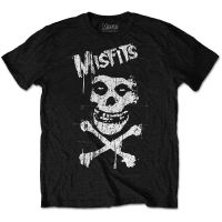 เสื้อยืด Cross Bones Misfits 100 อย่างเป็นทางการ MERCH