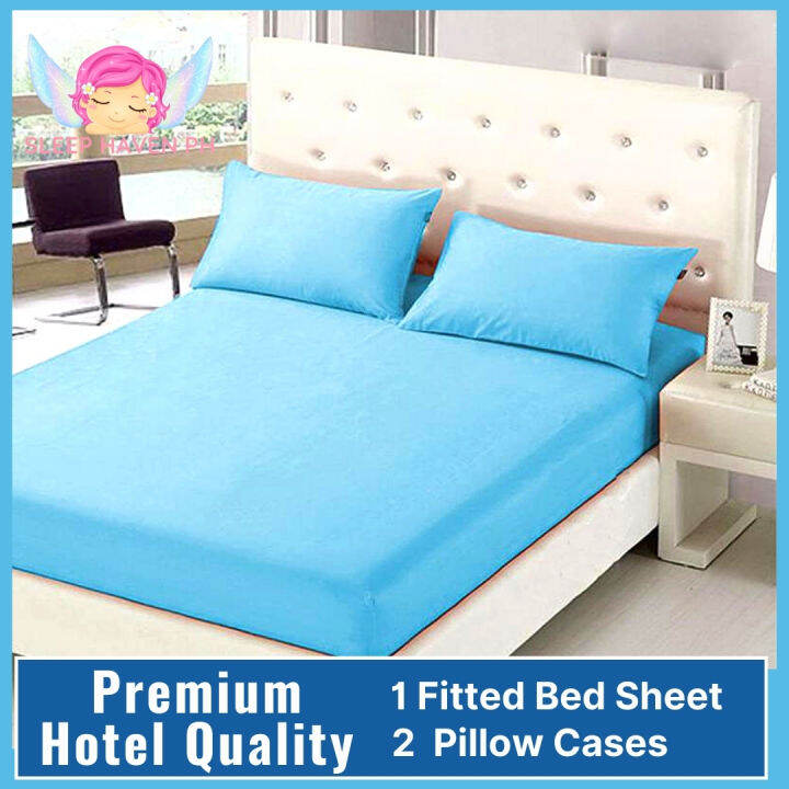 Sleep Haven PH Bedsheet 3 in 1 Set On Sale (1 Fitted Sheet and 2