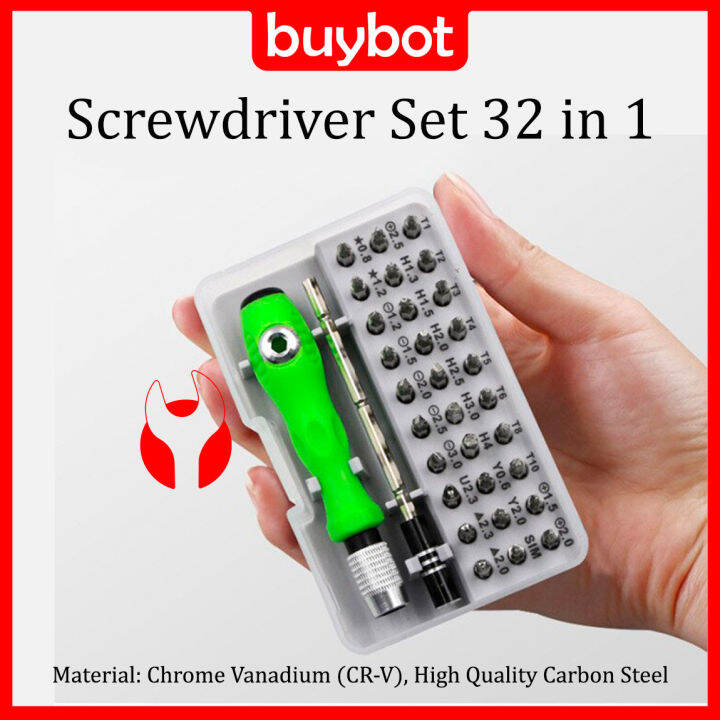 Obeng Set 32 In 1 buybot / Screwdriver HP Laptop Lazada Indonesia