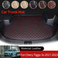 รถ Boot Liner Cargo ด้านหลัง Trunk Mats กระเป๋าเดินทางถาดกันน้ำพรมสำหรับ Chery Tiggo 3X2 X22 Pro Omoda 3 2017 ~ 2023