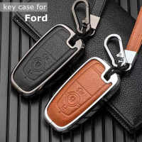 เคสหนังหุ้มกุญแจสำหรับฟอร์ดฟิวชั่น Mustang Explorer F150ขอบ MK5 Mondeo โฟกัส MK4อุปกรณ์พวงกุญแจห้อยระยะไกล