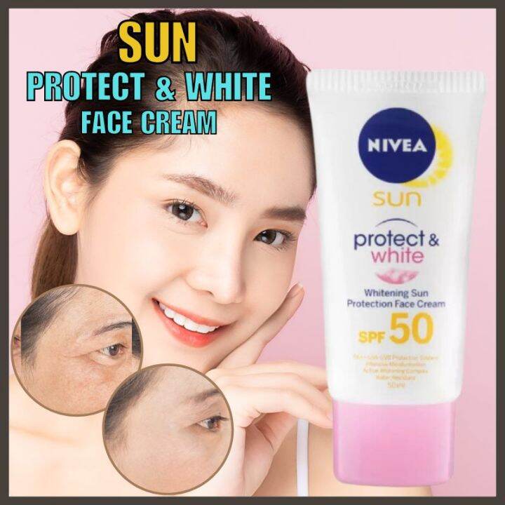 BEST SELLER!! Nivea Sun Protect & White Face Cream SPF 50 Moisturizing