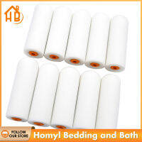 Homyl 10 ชิ้นสีโฟมลูกกลิ้งสีแขนจิตรกรรมฟองน้ำแปรงเปลี่ยน 4"