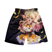 2023 newHOLOLIVE VTuber Momosuzu Nene 3D Print Summer Holiday WomenMen Elastic Waist Streetwear Shorts Kawaii Beach Shorts pants