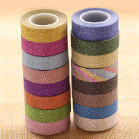 16 สีขายร้อน 10m Glitter Washi Sticky กระดาษกาวเทปกาวป้ายหัตถกรรมตกแต่ง Diy-fkldqyfiopgjf