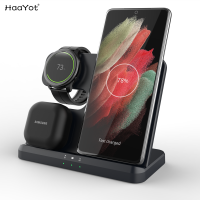 2023สินค้าใหม่รองรับ Carregador Sem Fio Para Galaxy Z Flip, Estação De Carregamento Rápido Dock, 3 Em 1, 3, Fold 4, 3, S22, Galaxy Watch 3, 4, 5 Pro