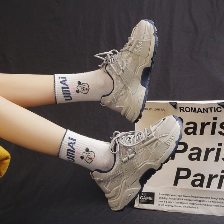 รองเท้าผู้หญิงสไตล์เกาหลี-2023-รองเท้ากีฬานักเรียนฤดูใบไม้ผลิรุ่นใหม่รองเท้าลำลอง-ปริมาณมาก