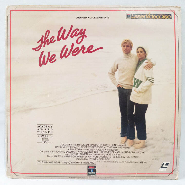 The Way We Were (1973) Barbra Streisand, Robert Redford Laserdisc