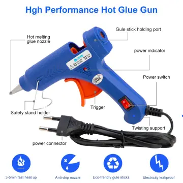 Big Hot Melt Glue Gun And 5 Sticks - Big Size