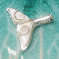 Whale tail pendant Shiva eye and Sterling silver  จี้หางปลาวาฬตาพระอิศวรและเงินสเตอร์ลิงน่ารัก ของขวัญล้ำค่าสำหรับคนที่คุณรัก ใช้สวยงาม เป็นของขวัญถูกใจ