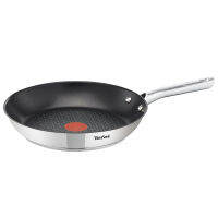 Tefal Duetto กระทะก้นลึกสเตนเลสสตีล (30 ซม.) เครื่องล้างจานปลอดภัย No PFOA สีเงิน