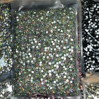 Wholesale 14400pcs Bulk Flatback Nail Crystals Rhinestones for Nails 3D Nail Art Decorations SS4-SS20 DIY Glass Gems Stones AB Electrical Connectors