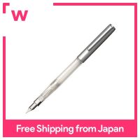ปากกาหมึกซึมกะลาสีปากกาหมึกซึม Hiace Neo Clear Silver Fine Print 11-0119-219