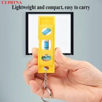 Mini 3 Bubble Level With Keychain High-strength Abs Plastic Magnetic Gradient Level Durable In Measurement And Light In Weight