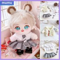 MUMU 1pc/1Set ที่มีคุณภาพสูง อุปกรณ์เสริมของเล่น ตุ๊กตายัดไส้ผ้าฝ้าย รองเท้าดาวตุ๊กตา เสื้อกันหนาวตุ๊กตาสเวตเตอร์ กระโปรงเสื้อตุ๊กตา เสื้อผ้าตุ๊กตา20ซม.