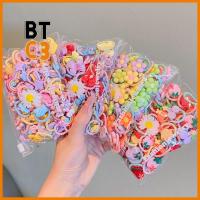 BTC3 20pcs/set อีลาสติก ยางรัดผมเด็ก คาวาอิ ที่มัดผม ที่มัดผมหางม้า ชุดคลุมศีรษะ อุปกรณ์เสริมผม เชือกมัดผมเด็ก สำหรับผู้หญิง