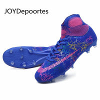 New High Ankle Soccer Shoes Men chuteira Society Outdoor Football Boots Turf Soccer Cleats Kids AG Women Soft Football Shoes