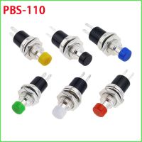 6PCS Mini Round Momentary Push Button Switch Press The Self-Reset PBS-110 7MM Micro Switchs Normally Open Normally Closed 1NO1NC