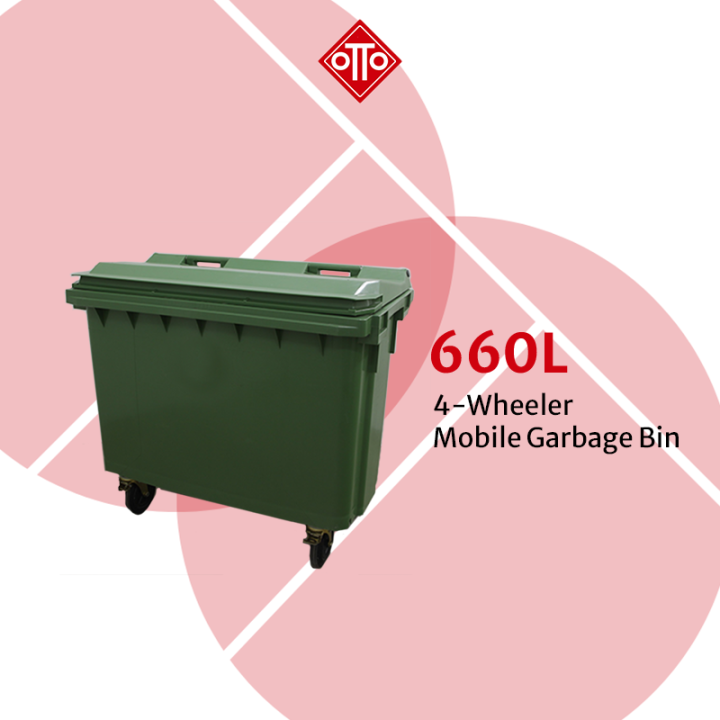 660L OTTO MGB 4wheeler Garbage Waste Bin/ Trash Bin/Trash Can/Dustbin
