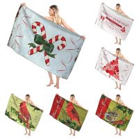 Holiday Christmas Bathroom Adult Soft Bath Towel Sauna Large Beach Towel Modern Fitness Towel Hotel Womens Shower Quick Drying