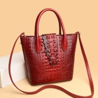 [COD] European trendy cross-border style crocodile ladies portable shoulder messenger bag