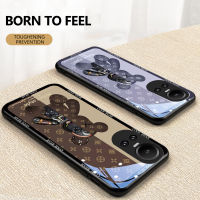 เคส OPPO Reno 10 10 Pro 5G OPPO Reno เคส10 Pro + Plus หรูหรา3มิติหมีรุนแรงแข็งเลนส์เคสโทรศัพท์มือถือกล้องกันกระแทกเคสโทรศัพท์และสิ่งสกปรก