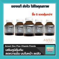 Amsel Zinc Vitamin Premix แอมเซล ซิงค์ พลัส วิตามินพรีมิกซ์ (30 แคปซูล x 5 ขวด)