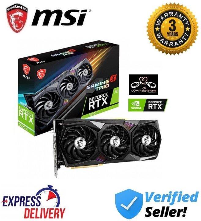 MSI RTX3070Ti 8GB GDDR6X GAMING X TRIO RTX 3070 Ti GAMING X TRIO | Lazada